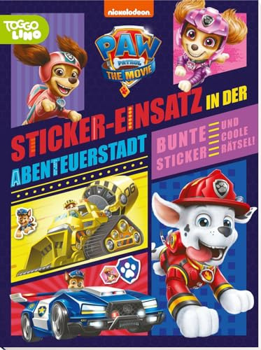 PAW Patrol - Der Kinofilm: Stickerbuch: Bunte Sticker und coole Rätsel zum PAW-Patrol-Kinofilm | (ab 3 Jahren)
