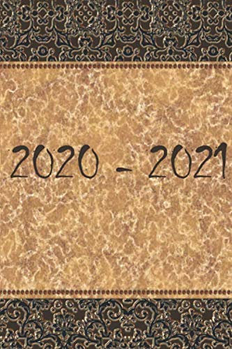 Taschenkalender 2020 2021 Jahresplaner Kalenderbuch Für Zwei Jahre: Notizbuch, Terminkalender 2020 2021, Studienplaner, Kalender, Terminplaner Zweijährig, Edel Wochenplaner