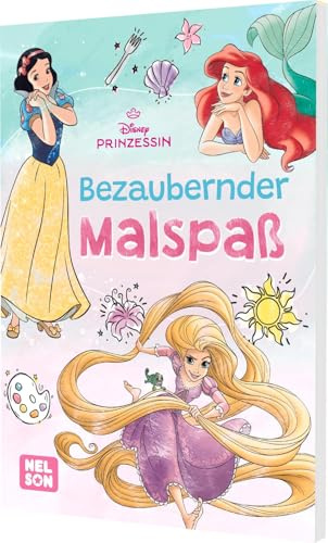 Disney Prinzessin: Bezaubernder Malspaß: Mehr als 60 Ausmalbilder | Malblock für Kinder ab 4 Jahren
