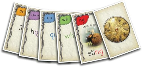 Phonic Books Talisman Card Games, Boxes 1-10: Sounds of the alphabet, adjacent consonants and consonant digraphs, alternative vowel spellings and split vowel spellings