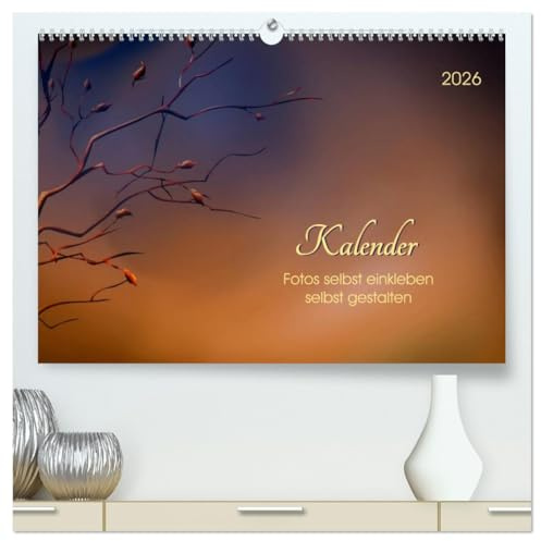 Kalender, Fotos selbst einkleben, selbst gestalten (hochwertiger Premium Wandkalender 2026 DIN A2 quer), Kunstdruck in Hochglanz: Kalender mit zwölf ... und bekleben. (CALVENDO Hobbys)