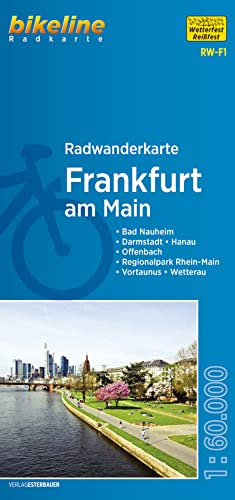 Radwanderkarte Frankfurt am Main: Bad Nauheim – Darmstadt – Hanau – Offenbach – Regionalpark Rhein-Main – Vortaunus – Wetterau, 1:60.000, ... mit UTM-Netz (bikeline Radwanderkarte)