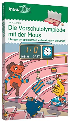 miniLÜK-Set: Kindergarten/Vorschule Die Vorschulolympiade mit der Maus: Aufgaben zur spielerischen und effektiven Vorbereitung auf die Schule für ... 1 und 2 (miniLÜK-Sets: Kasten + Übungsheft/e)