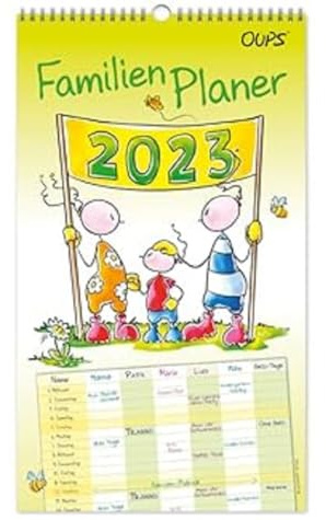 Oups Familienplaner 2023: Mit liebenswerten Gedanken vom kleinen Herzensbotschafter Oups