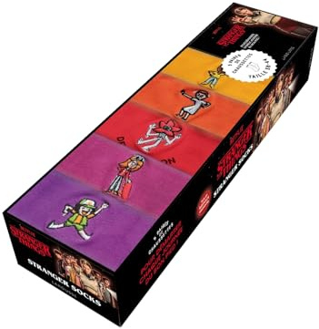 Stranger Things - Stranger Socks: Coffret avec 1 livret et 5 paires de chaussettes