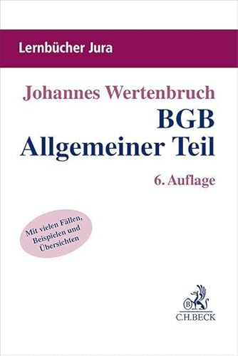 BGB Allgemeiner Teil (Lernbücher Jura)