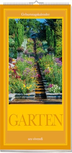 Geburtstagskalender Garten: Immerwährender Geburtstagskalender: Monatsübersicht mit Blumen und Naturmotiven: Immerwährender Wandkalender mit Spiralbindung