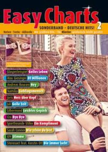 Easy Charts Sonderband: Deutsche Hits! 2: Die größten Hits spielerisch leicht gesetzt. Sonderband 2. Klavier / Keyboard. Spielbuch.