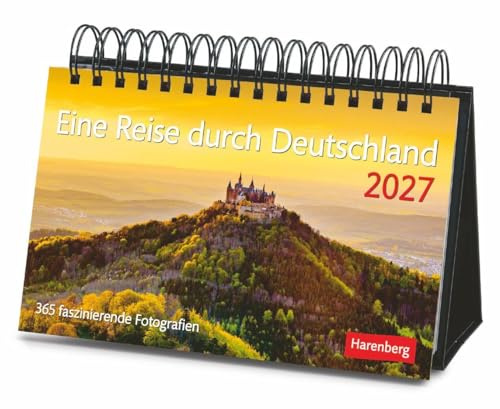 Eine Reise durch Deutschland Premiumkalender 2027 - 365 faszinierende Fotografien: Tages-Tischkalender zum Umklappen, mit faszinierenden Eindrücken ... Hochwertiger Foto-Tischkalender 2027