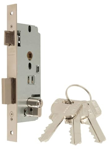 Mcm 1601-160 - Cerradura recto entrada 60 en:30-30 niquelado