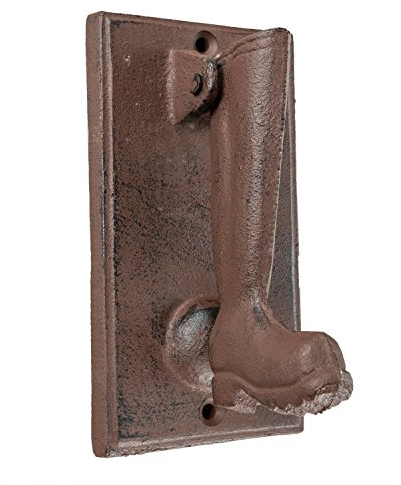 Homescapes Türklopfer antik Stiefel Design aus Gusseisen klassisch in braun 821g