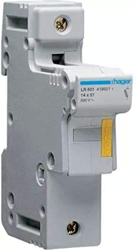 Hager lr601 – Sicherungshalter 14 x 51 50 A 1 polig, Weiß