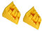 KATSU Car Wheel Chocks, 2 PCs Quality Portable High Visibility Yellow Caravan Motorhome Tyre Saver Stoppers Wheel Chock Block for Camper, Trailer, RV, Truck, or ATV (117x93x83mm)