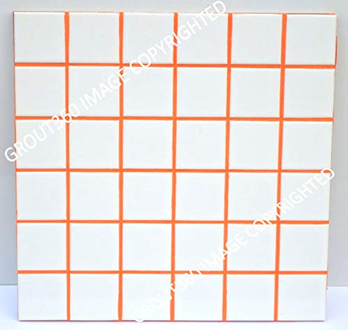 Grout 360 Electric Orange Sanded Tile Grout Powder for Tile Installation Jobs. Use on Floors, Walls, Back Splashes, Showers, and Mosaics. 5 lbs.