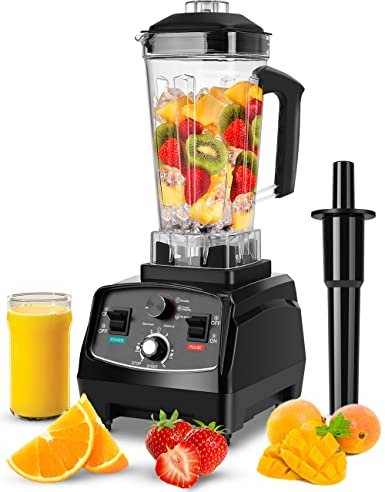 WEONESEE Hochleistungsmixer, Profi Smoothie Maker 2000W 2L, für die Küche mit, Standmixer Mixer Blender mit variabler Geschwindigkeit für gefrorene Früchte, Eis, Gemüse, Shakes