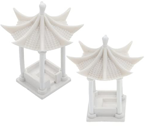 Alasum 2piezas Decoración De Pabellón De Pabellón Octogonal Adorno para Bonsái