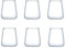 AOOTE Verre à Eau Gin Jus, 450 ml Lot de 6, Verre à Eau Jus Highball, Grand Verres Long Drink,100% Sans Plomb Verres à Jus et Soda, Lavable Au Lave-Vaisselle