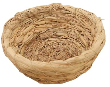 Allevamento di , in paglia con fondo , tessuto a mano, voliera in paglia | naturale per parrocchetti, , canarini, per gabbie per , voliera, fatto