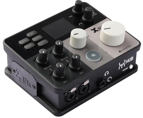 Xvive - MOREYOU HUB - Interfaccia audio USB espandibile per microfoni e strumenti - collegamento opzionale per preamplificatori e mixer esterni