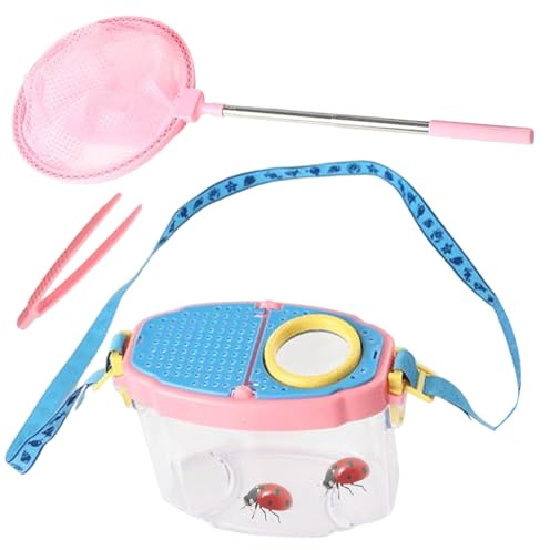 Kit de captura de mariposas, juego de aventura multiusos para niños, caja coleccionista de mariposas, kit explorador de la naturaleza, juego de exploración versátil para peces, libélulas, abejas