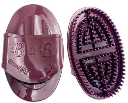 FULHANY 2 PièCes Brosse MéRidienne,Professional Meridian Brush,De Relaxation Corporelle Pour Usage Domestique, Brosse De Massage Des Mains Pour éLiminer L'Humidité Et Le Froid (Marron)