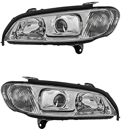 Halogen Scheinwerfersatz Scheinwerfer Satz Hauptscheinwerfer Set links und rechts H1/H7 H7/H1 Kunststoff passend für Omega B V94 21_ 22_ 23_