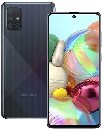 Samsung Galaxy A71 Dual-SIM 128 GB - Prism Crush Black (UK Version) (Renewed)