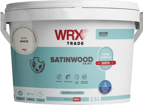 AKCALI WRX Trade Satinwood Paint – Brilliant White - Water Based (2.5L) SW2.5L