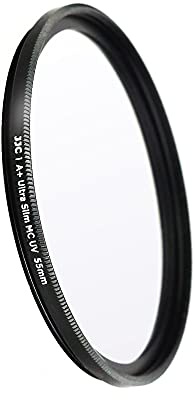 JJC Filtre UV 55 mm ultra fin multi-couches pour objectif Sony Nikon DSLR avec filetage 55 mm