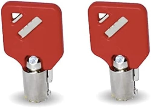 Compatible With Husky Milwaukee & Steel Glide R07 Tool Box Tool Chest Replacement lock keys, 2 (R07) Key, Compatible With Husky Milwaukee & Steel Glide Toolboxes Red (R07)