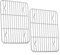 2 Pcs Cake Cooling Rack Set, Stainless Steel Wire Grill Rack for Baking Roasting Cooling,Rectangle Oven Rack for Cake Cookie Bread, Wire Rack Baking Tray, Baking Tool Accessories