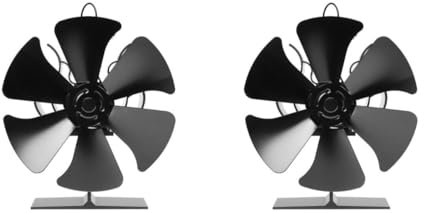 MAGICLULU 2 Pièces Ventilateur De Cheminée Ventilateur Usb Chauffage Ventilateur Portatif Chaleur Ventilateur En Ligne Radiateur De Salle De Bain Ventilateurs De Plafond Aluminium Black