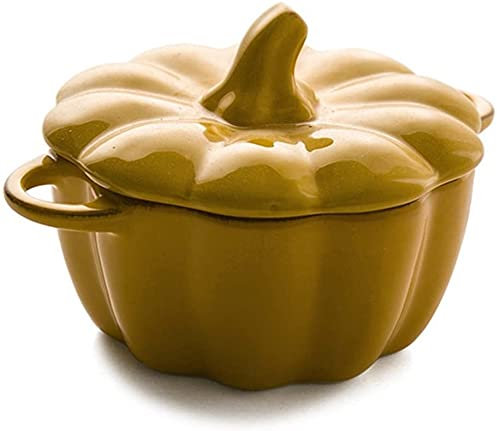 Tazones de pasta Tazón pequeño para sopa de fideos Tazón de pasta con tapa Ensalada de frutas Cereal Postre Arroz Huevo al vapor Estofado Cubilose Calabaza de cerámica Sopera Horno Apto para microond