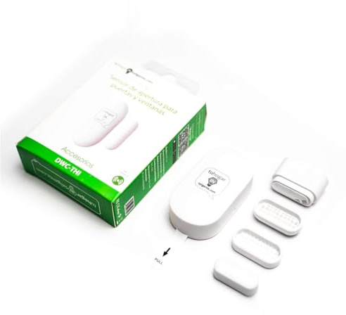 Trådlös dörr- och fönsterkontroll | Inbrottssensor med larm och LED - Inkluderar 3 adaptrar med upp till 3 olika avstånd <80 meter