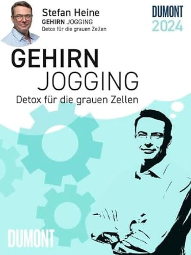 Stefan Heine Gehirnjogging 2024 Tagesabreißkalender - 11,8x15,9 - Rätselkalender - Knobelkalender - Tischkalender
