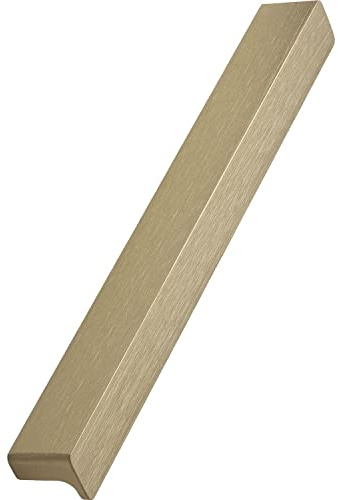FURNIPART Griffleiste Elan LA160mm - Möbelgriff zum Anschrauben - Schrankgriff Breite 200mm, Aluminium Messing gebürstet