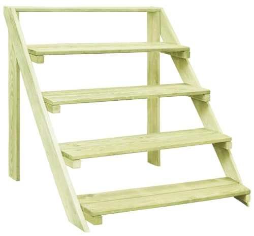 BaraSh Support de jardinière 80x80x80 cm Bois de pin imprégné,Jardiniere sur Pieds,Bac avec Treillis,Jardiniere Terrasse