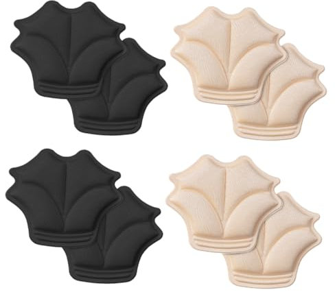 minkissy 12 Paare Anti-drop-matte in Halber Größe Schuhabsatzgriff Fersenschuhgriff Sandalen Mit Blockabsatz Fersengriffkissen Damen Hacke Schwammelastischer Stoffkleber Frauen Schuhe