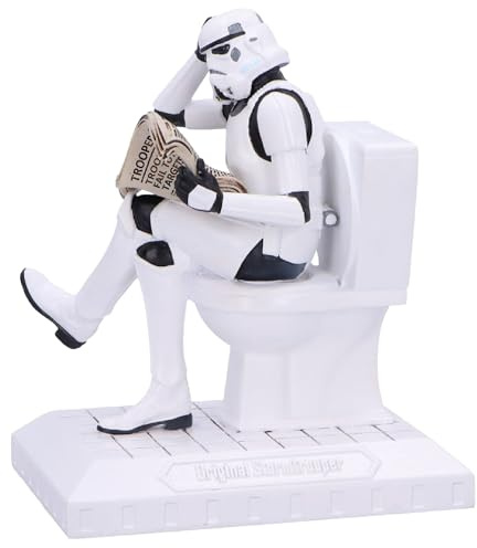 Nemesis Now Stormtrooper Pooper Trooper Figurine, Humorous Stormtrooper Collectible, Geek Decor, Officially Licensed Original Merchandise