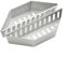 Snowchecking 2 cestini per carbonella 38,5 x 11 x 7,5 cm, per barbecue all'aperto, zincati, accessori per barbecue in carbonio