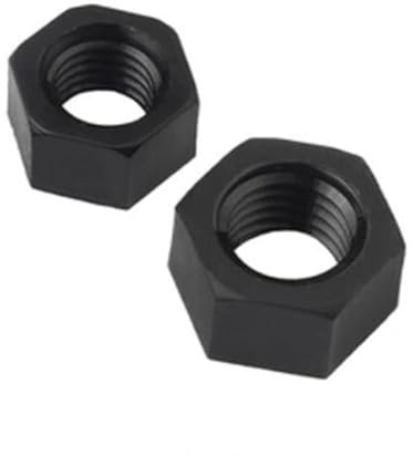 Vibrationssichere Kunststoffbefestigungen 20/50 STÜCKE M2 M2.5 M3 M4 M5 M6 M8 M10 M12 Weiß/Schwarz Nylon Kunststoff Sechskantmuttern(Black,M8 20PCS)