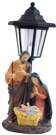 Colcolo Estatua de Natividad de, luz Solar para, iluminación Decorativa para jardín, decoración de césped Exterior.