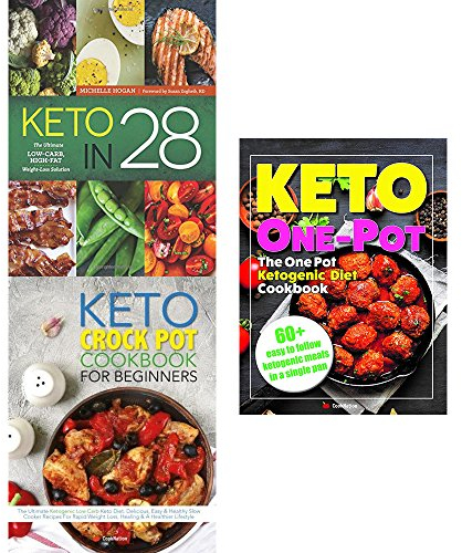 Keto in 28, keto crock pot ricettario e una pentola chetogenica dieta 3 libri collezione set