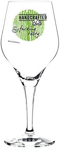Ritzenhoff Iris Interthal Craft Beer Verre à bière en cristal avec 5 sous-verres Noir/blanc/vert 250 ml