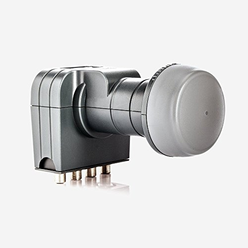 Fuba DEK 417 Quad LNB 4 Teilnehmer - Universal LNB 4fach mit LTE-Filter für Vier Teilnehmer/Receiver/TV - HDTV- und UHD-(4K/8K) tauglich, optimierte Mobilfunkabschirmung - mit Wetterschutzgehäuse