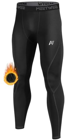 MEETWEE Calzoncillos térmicos para Hombre, Ropa Interior térmica Larga, Pantalones de Invierno, Leggings, Ropa Interior Funcional de esquí