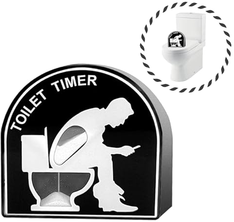 5 Minuten Toilette Sanduhr Timer | Kreative Sanduhr Sand Toilette Sanduhr Timer | lustige Geschenke für Männer, Ehemann, Papa, Vatertag, Geburtstags Gag