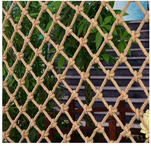Sicherheitsnetz Outdoor-Seilnetz, Sicherheits-Hanf-Seilnetz Für Kinder, Dekoratives Jute-Hanf-Netz Für Den Garten(8mm-10cm,1x5m(3.28X16.4ft))
