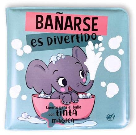 Cuentos para bebés - Bañarse es divertido: Para la bañera ¡Con tinta mágica! Interactivo para bebés entre 0 y 36 meses. ¡La tinta aparece cuando mojas los animales con agua!: 9