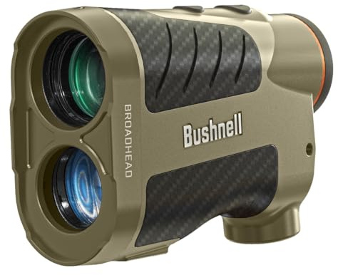 Bushnell Broadhead Hunting Laser Rangefinder 6x24mm Archery Range Finder for Bow Hunting with Angle Range Compensation, Weather Proof and Low Light Display